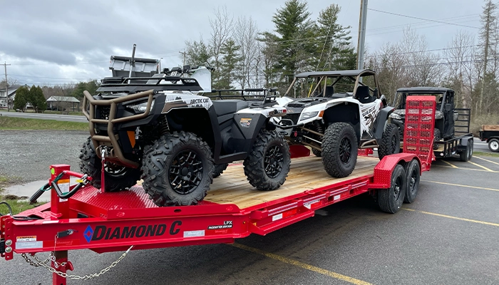 A Diamond C LPX at Outdoor Motor Sports and Trailer Sales. 