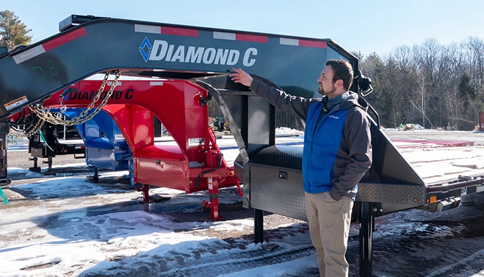 Diamond C trailers at Outdoor Motor Sports and Trailer Sales. 