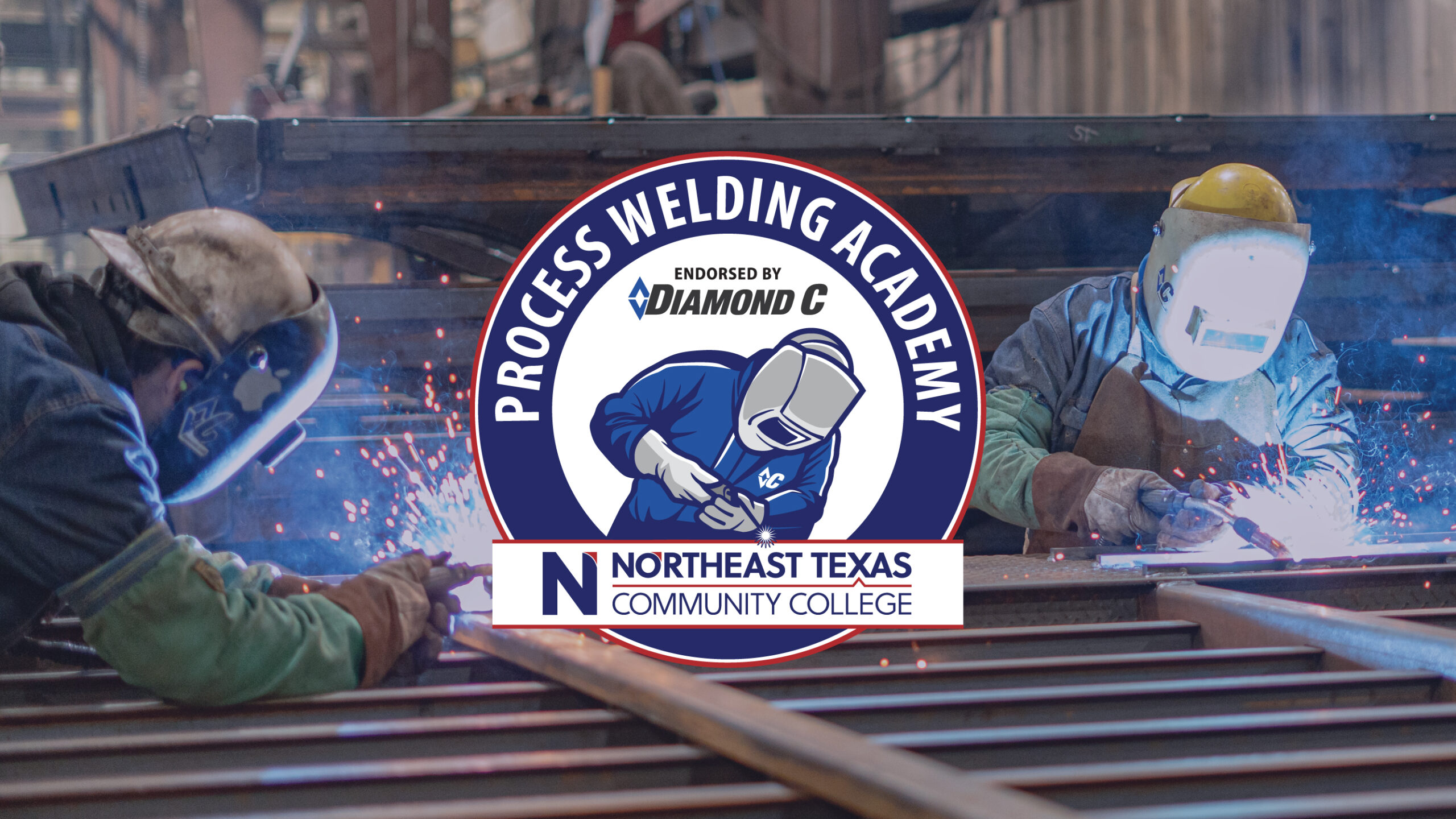 Northeast Texas Community College Process Welding Academy endorsed by Diamond C Trailers.